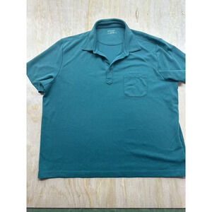 UNTUCKit Polo Shirt XXL Mens Green Short Sleeve Pullover Classic Casual Top